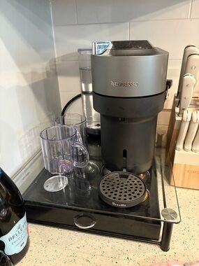 Nespresso Capsule Coffee Maker in Silver and Black